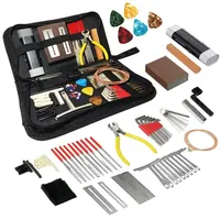 Miwayer 25/45/72 Kit de herramientas de reparación de guitarra Kit de configuración con bolsa de transporte Regalo perfecto para entusiastas de música o instrumentos de cuerda