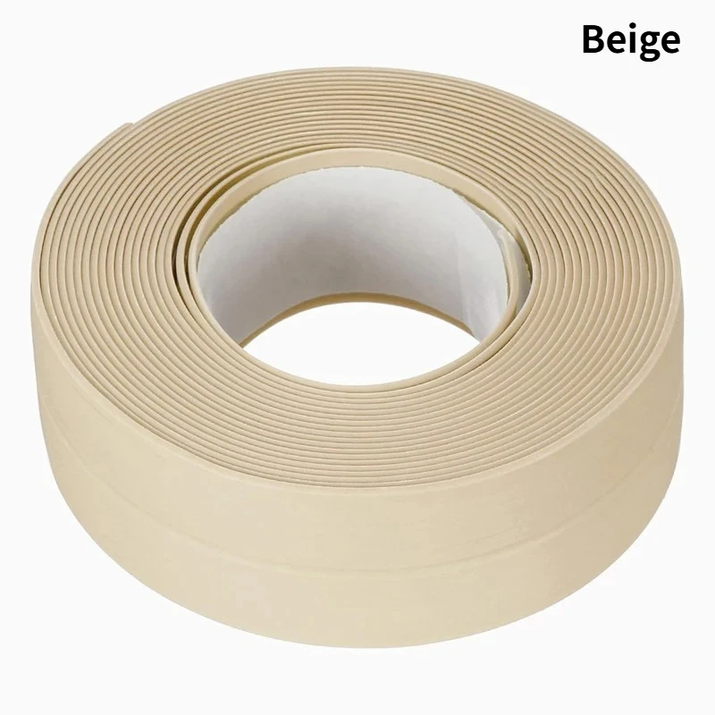 PVC-Versiegeltes Wasserdichtes Selbstklebendes Band, Anti-Schimmel-Wandaufkleber, Dichtungs- und Fugenstreifen für Bad, Küche, Dusche, Badewanne