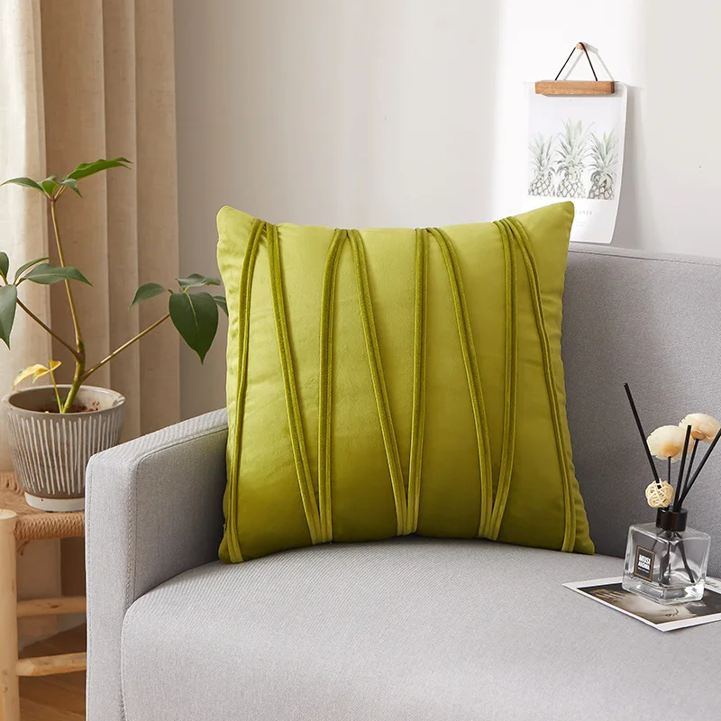 30x50cm Boho Farmhouse Orange Cushion Cover Stripe Velvet Throw Pillow Cover Modern Home Decor Throw Square Cozy Pillowcase