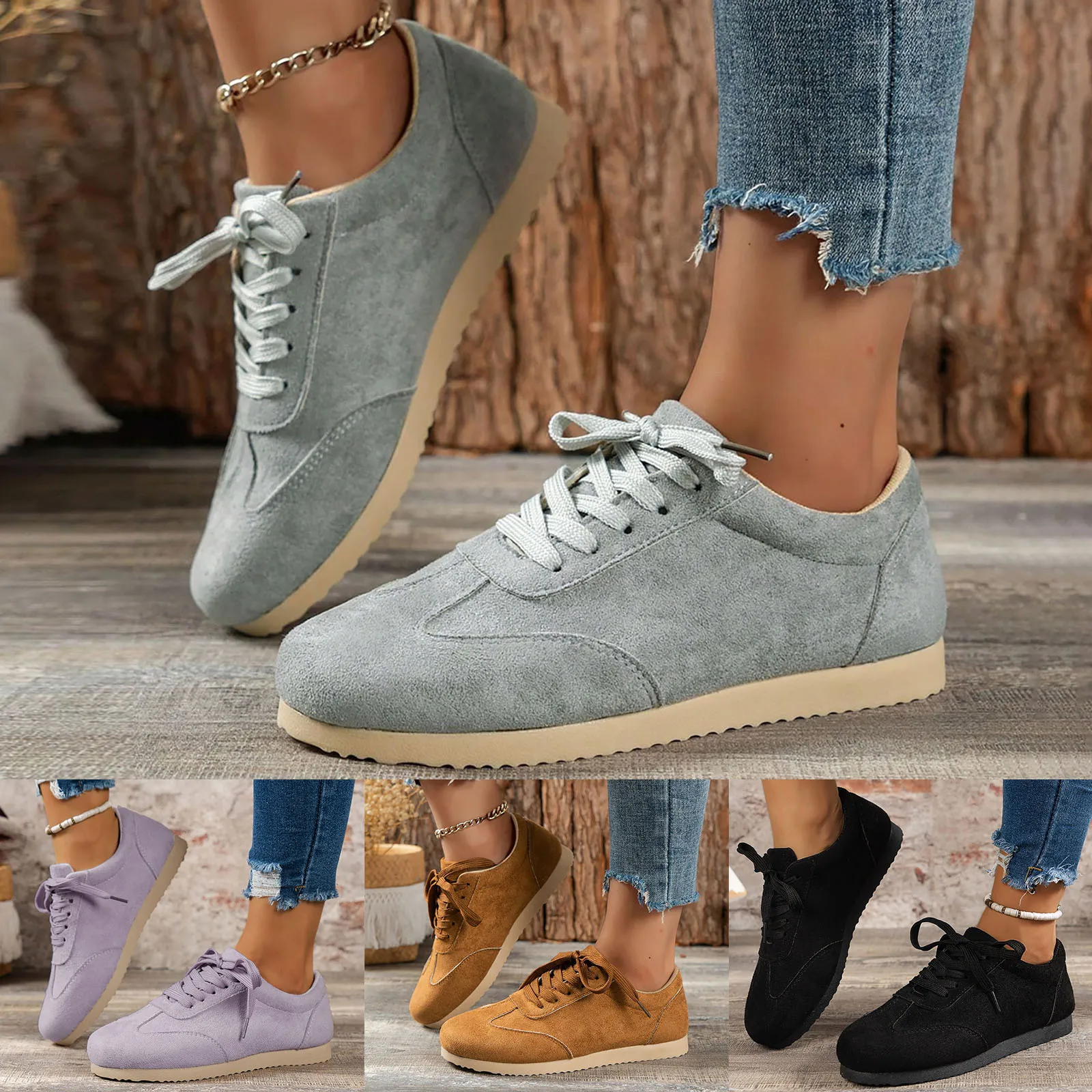 Tênis de verão feminino cor sólida rendas versátil sapatos de plataforma moda plus size vulcanizar sapatos zapatos de mujer 2025