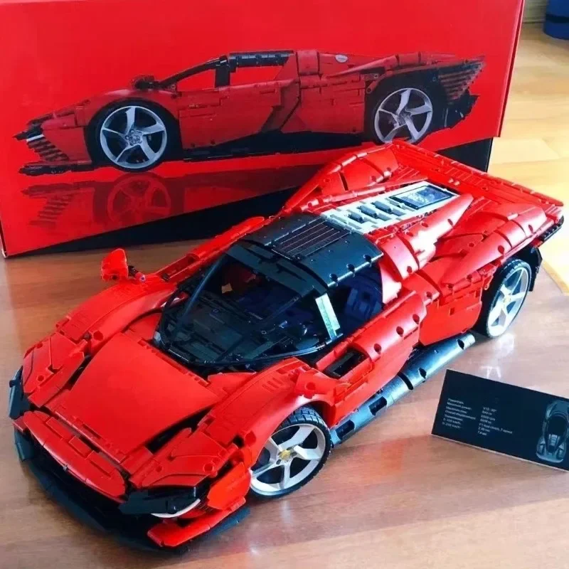 جديد 42143 Supercar High Tech التقنية SP3 نموذج بنة ألعاب سيارات رياضية للبنين بنات هدية عيد ميلاد هدايا عيد الميلاد