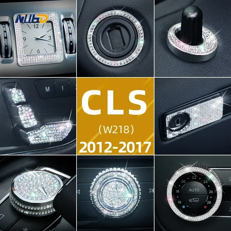 

Diamond Car Interior Stickers Decoration Patch Trim Accessories For Mercedes-Benz GLS W218 2012-2017 CLS260 CLS350 CLS300 Series