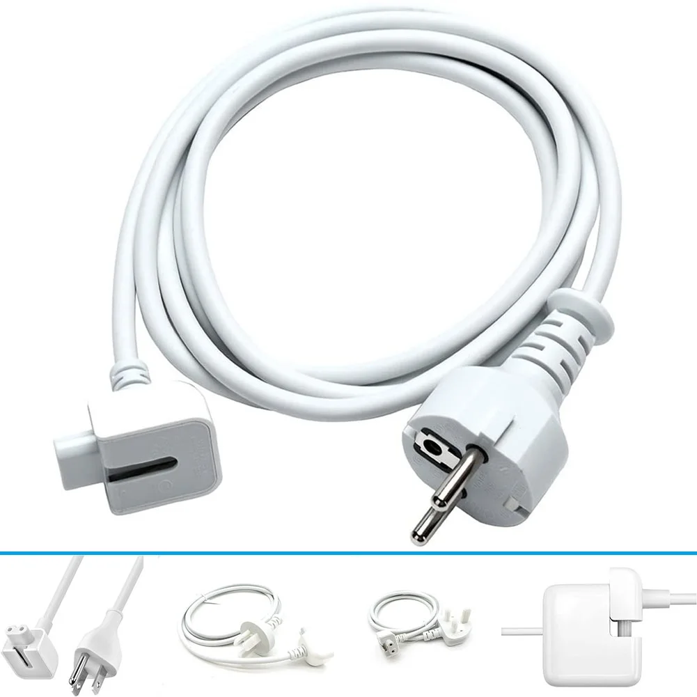 

High Quality EU US UK EU Plug 1.8M Extension Cable Cord for Apple MAC IPAD AIR Macbook pro Charger Adapter 45w 60w 85w