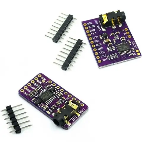 PCM5102 PCM5102A DAC Sound Card Board pHAT 3.5mm Stereo Jack 24 Bits Digital Audio Module for for Raspberry Pi Beyond