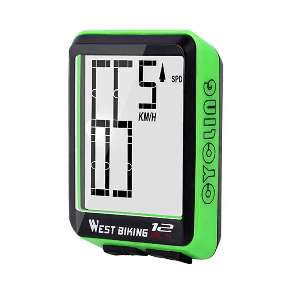 Nulkomma Wireless Bicycle Computer Large Digital Bike Computer Odometer Speedometer Bike Thermometer Waterproof Speed Distance