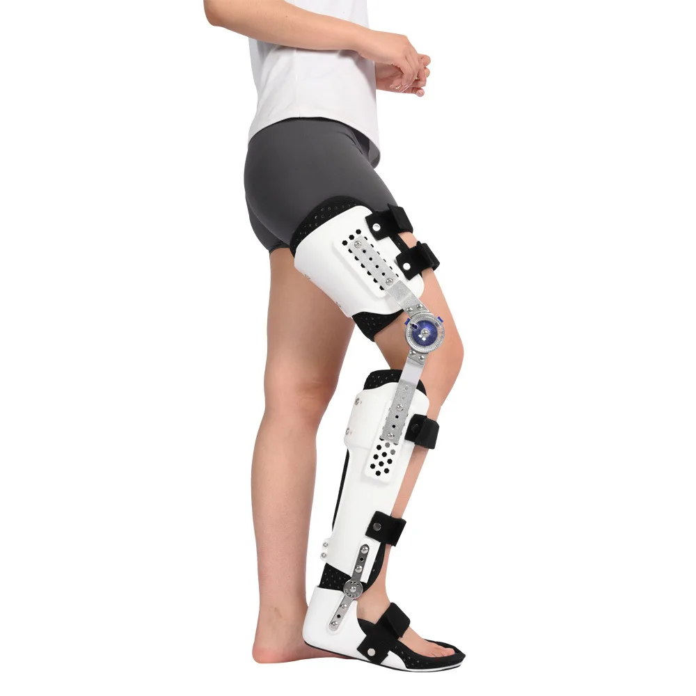 Knee Ankle Foot Support Brace Exoskeleton Orthosis Splint Lower Limb Adjustable Leg Stabilizer Fracture Rehabilitation Device