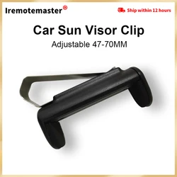 Soporte de Clips ajustables para puerta de garaje, soporte de montaje de 47-70mm para Visor solar de coche