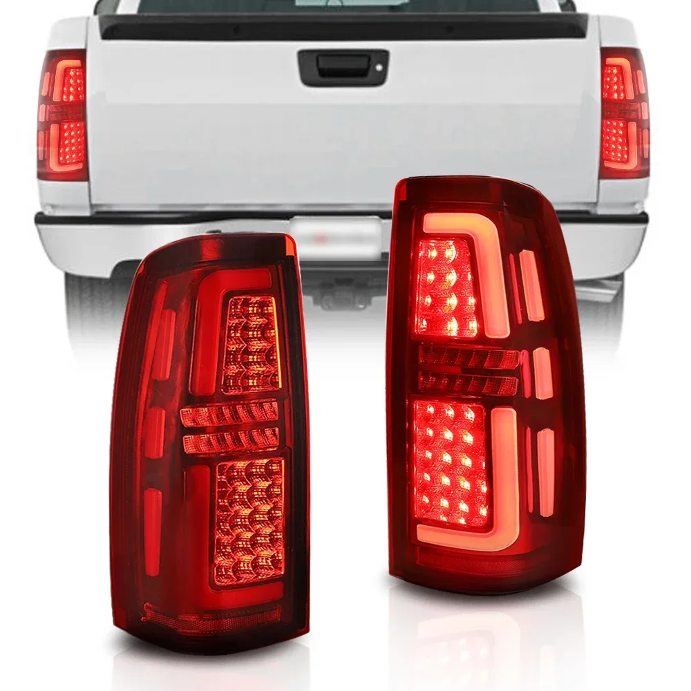 Chevy Silverado Taillights Car LED Tail Light Fits For 99-02 Silverado/99-03 GMC Sierra 1500 2500 3500