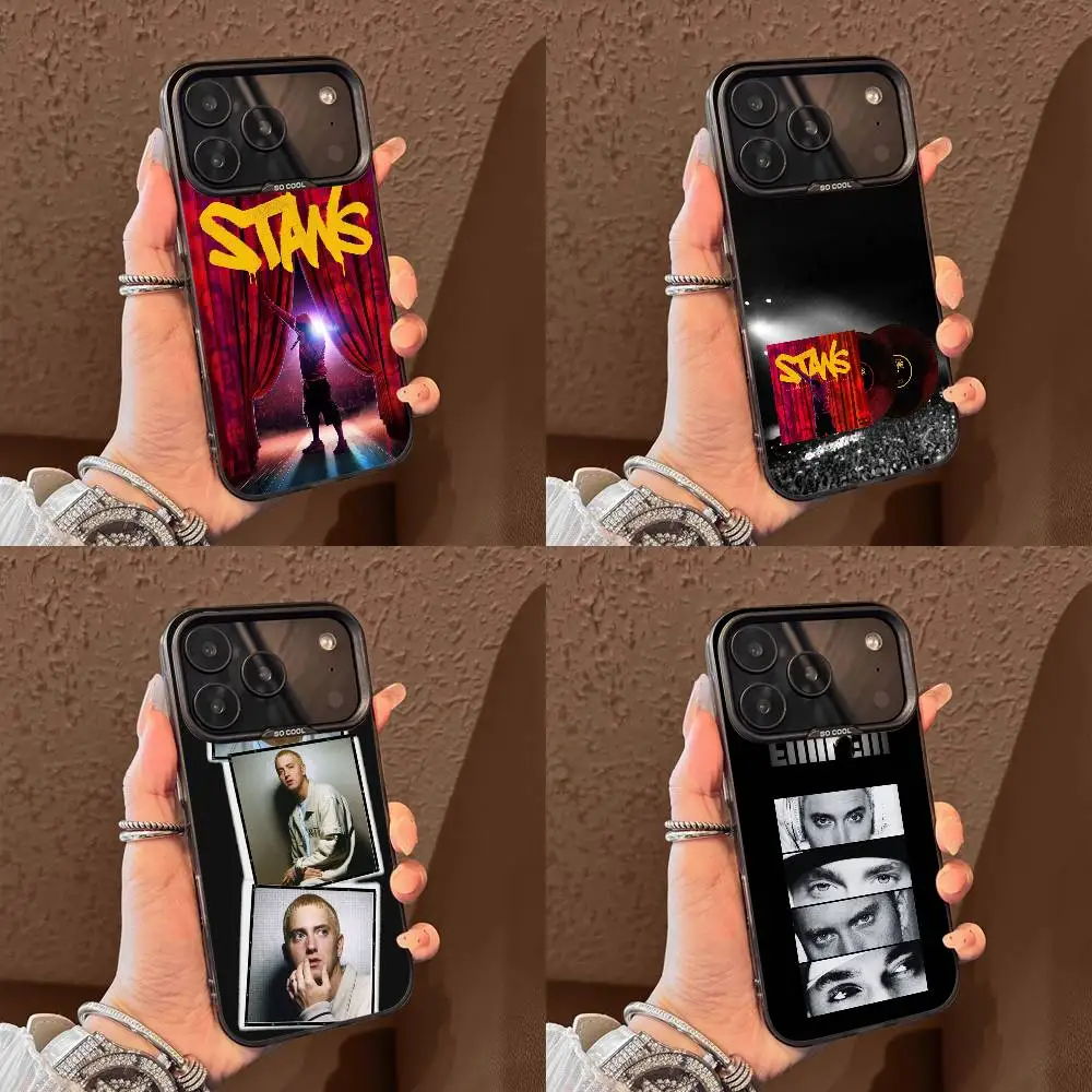

E-Eminem STANS Phone Case For iPhone 17,16,15,14,13,12,11,Pro,Max,Plus,E,Air,Mini Black Tpu Cover