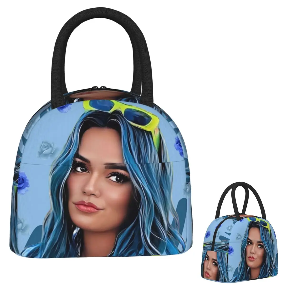 

Fondo De Pantalla Karol G Insulated Lunch Bag for Women Kids Leakproof Food Boxes Thermal Lunch Box Tote