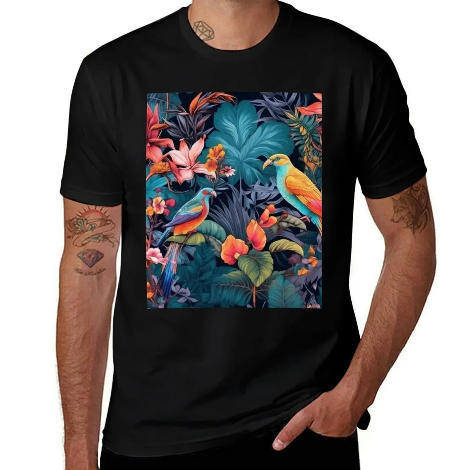 Tropical Symphony: Vibrant Birds of Costa Rica T-Shirt luxury clothing labubu topping mens graphic t-shirts pack