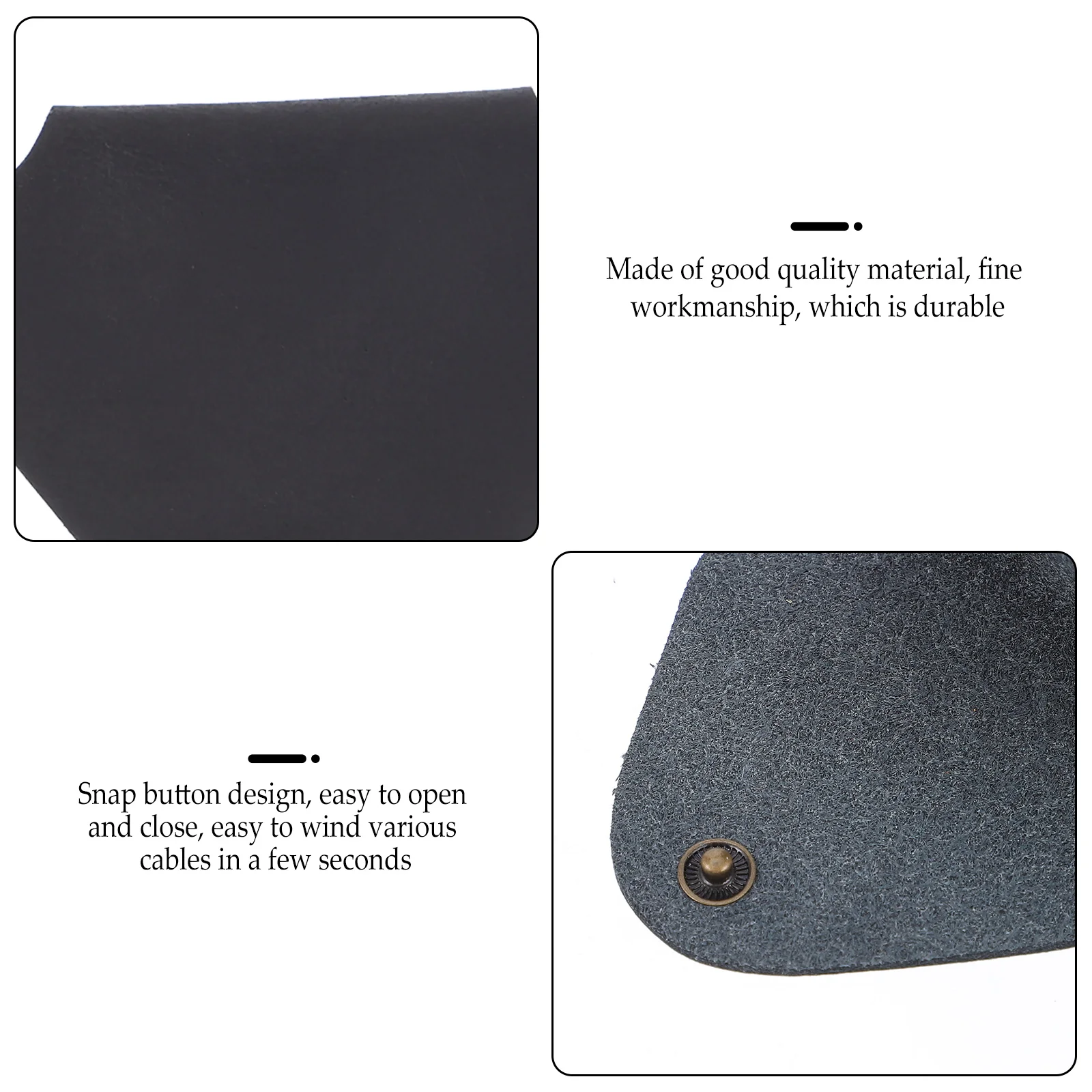 

3Pcs Cable Straps Portable Cord Organizer for USB Earphone Wire Wrapping Cable Tie Keeper Data Line Management