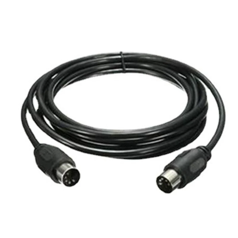 Cabo de extensão midi 5 pinos macho para macho cabo de extensão midi de alta qualidade para instrumento de guitarra de piano elétrico 2m