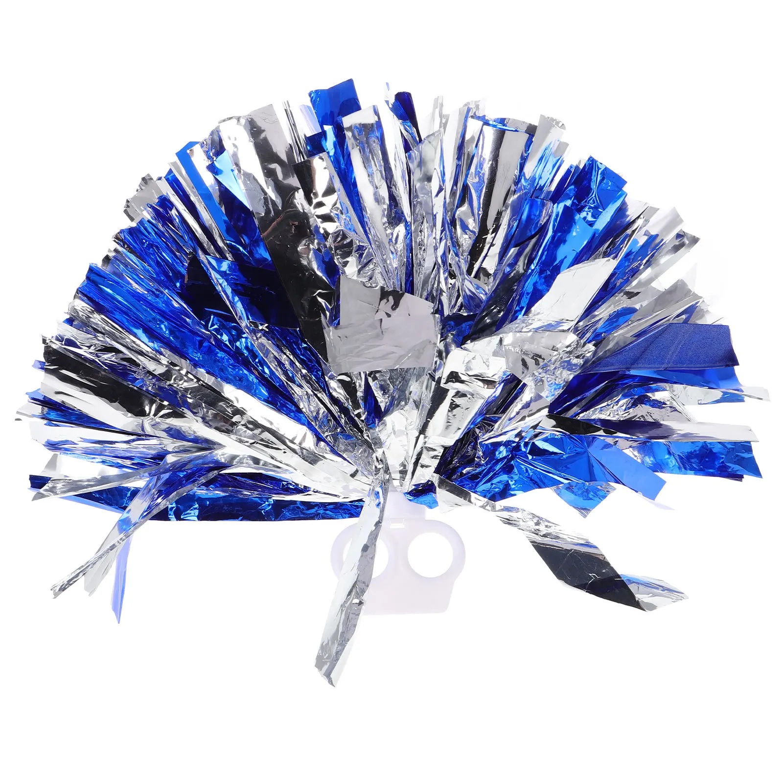 

Navy Blue Silver Cheer Pom Poms Adults Cheerleading Games Dance Flower Ball Vibrant Eye Catching Professional Appearance