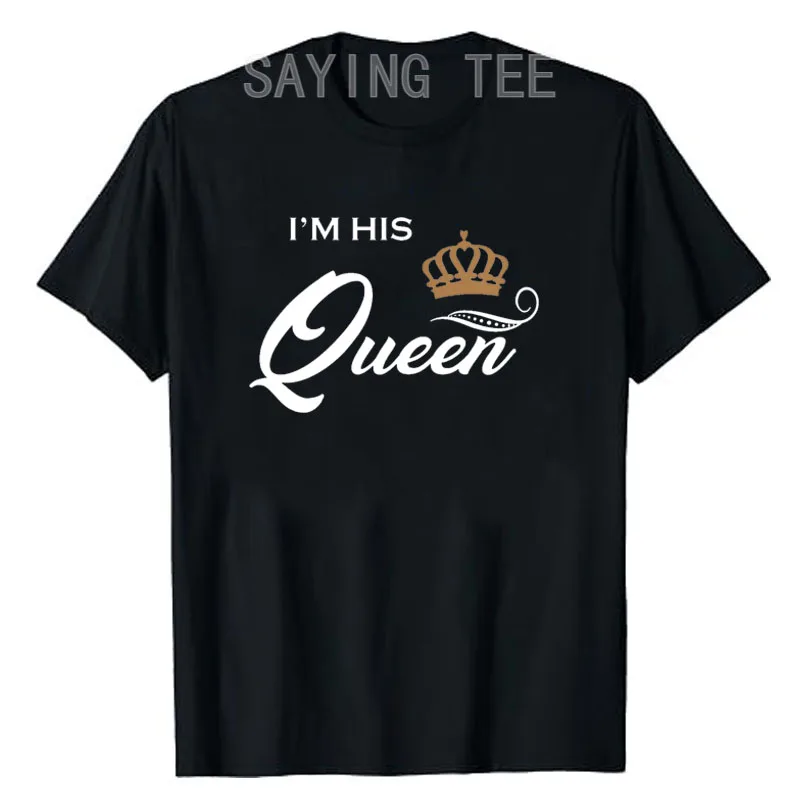 Ich bin ihr König T-Shirt, lustiges Paar-Shirt für Freund und Freundin, ich bin seine Königin für Frauen, Valentinstag, Jahrestage, Partykleidung, T-Shirt – Detail 7