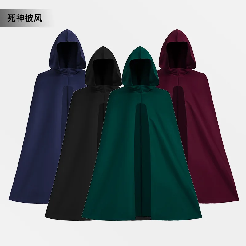 Древнее поклонение Викки, языческий монах, куртка, мужской плащ с капюшоном, плащ волшебника, косплей, драматический костюм, одежда для выступлений 5Ftu^
