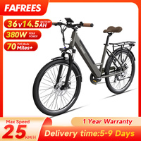 FAFREES F26 Pro City Electric Bike 26 Inch Step-through Electric Bicycle 250W Motor E-Bike 36V 14.5Ah Battery APP Connect 25Km/h