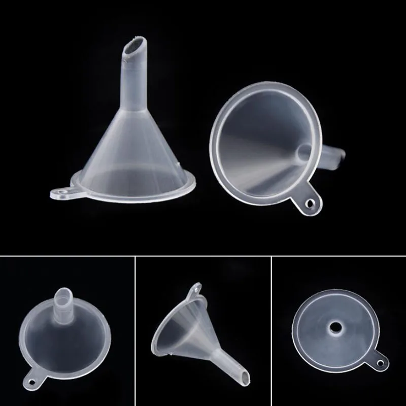 10pcs Laboratory Transparent White Plastic Filter Mini Emulsion Small Funnel Opening Diameter 60mm Dispensing Instrument