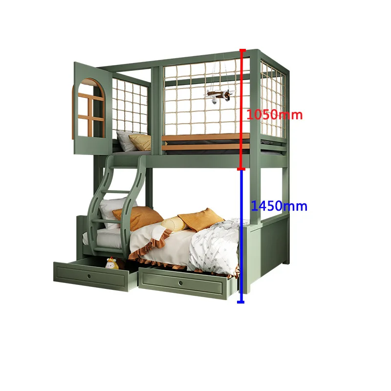 Solid wood bunk  bunk bunk two high and low beds