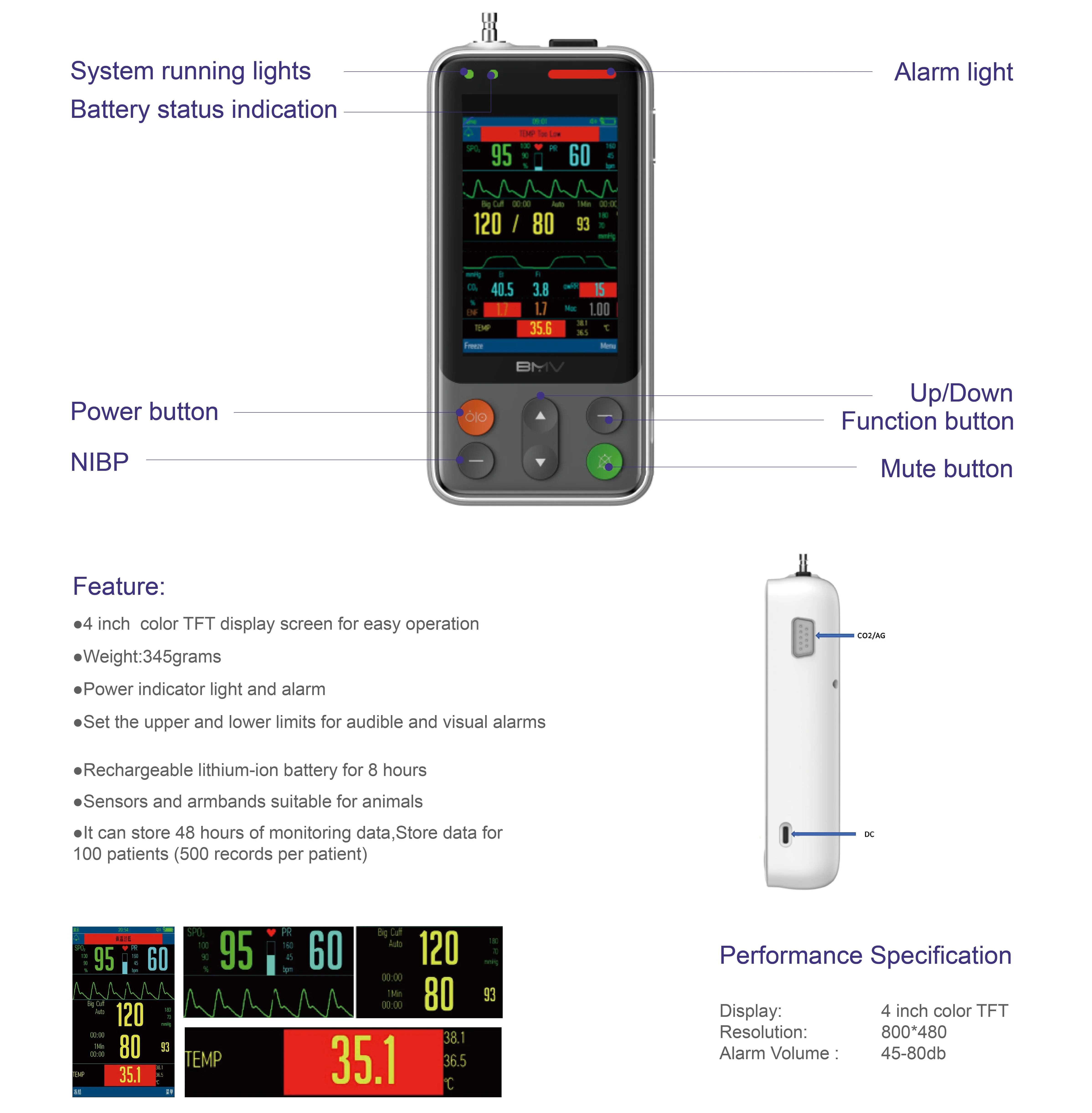 Hot-sale portable handheld veterinary IM5 pocket vet