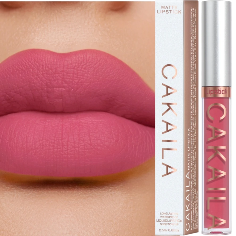 Aksamitny Matowy Błyszczyk do Ust Płynna Pomadka Sexy Makijaż Ust Kobiety Uroda Czerwony Nieprzywierający Kubek Wodoodporny Błyszczyk do Ust Długotrwały Hurt