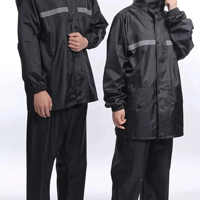 Men's Raincoat Set Rainproof Mask Raincoat Outdoor Work Hiking Cycling Fishing Raincoat Storm Proof Poncho Raincoat