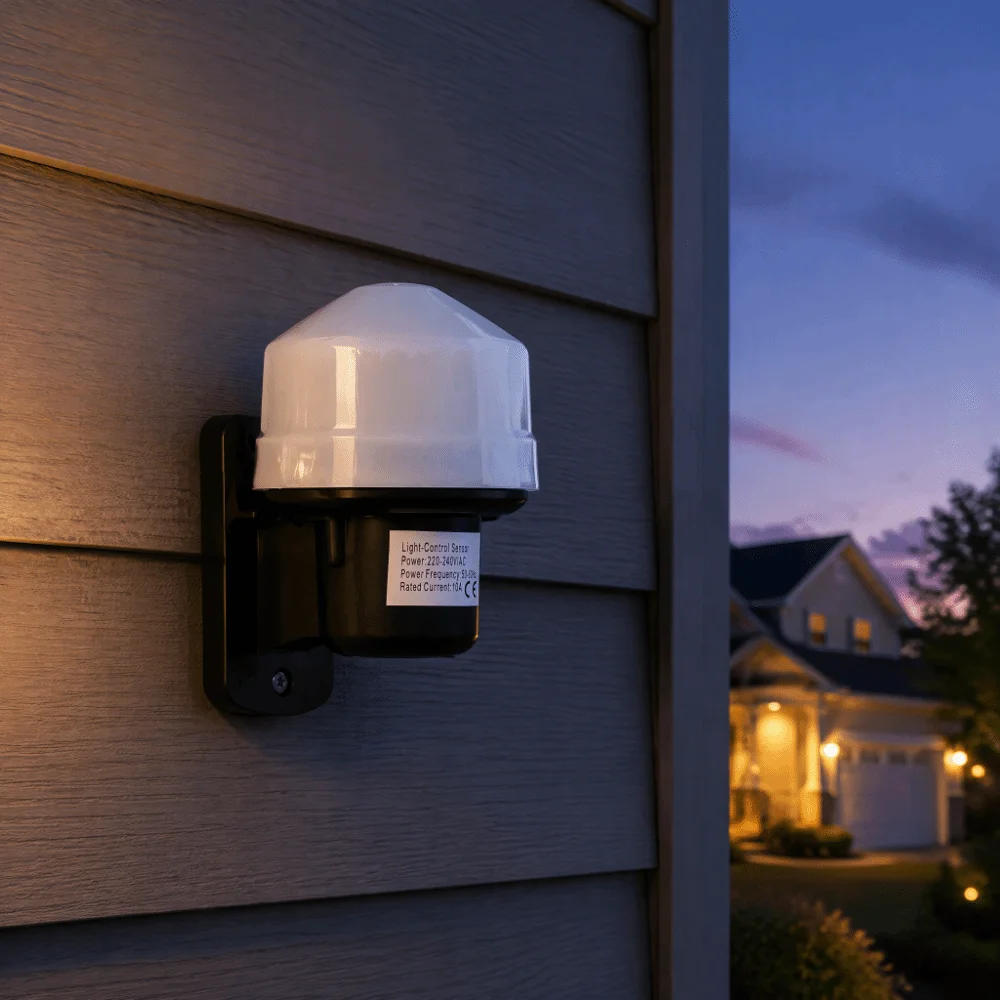 Durable High Sensitive Light Control Switch Weatherproof Adjustable Photocell Light Switch Outdoor Lamp Switch Garden