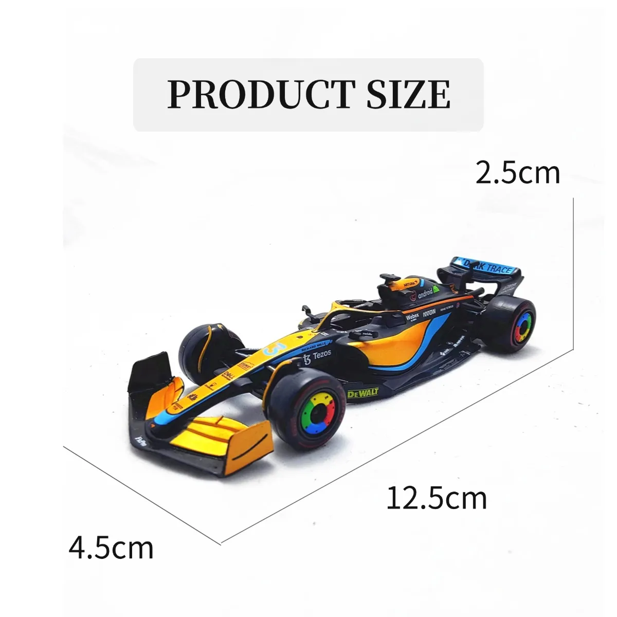 限定版 ブラーゴ マクラーレン MCL36 # リカルド F1 カーモデル 3台、1/43スケール フォーミュラ1 レーシング ミニチュア コレクションフィギュア おもちゃ