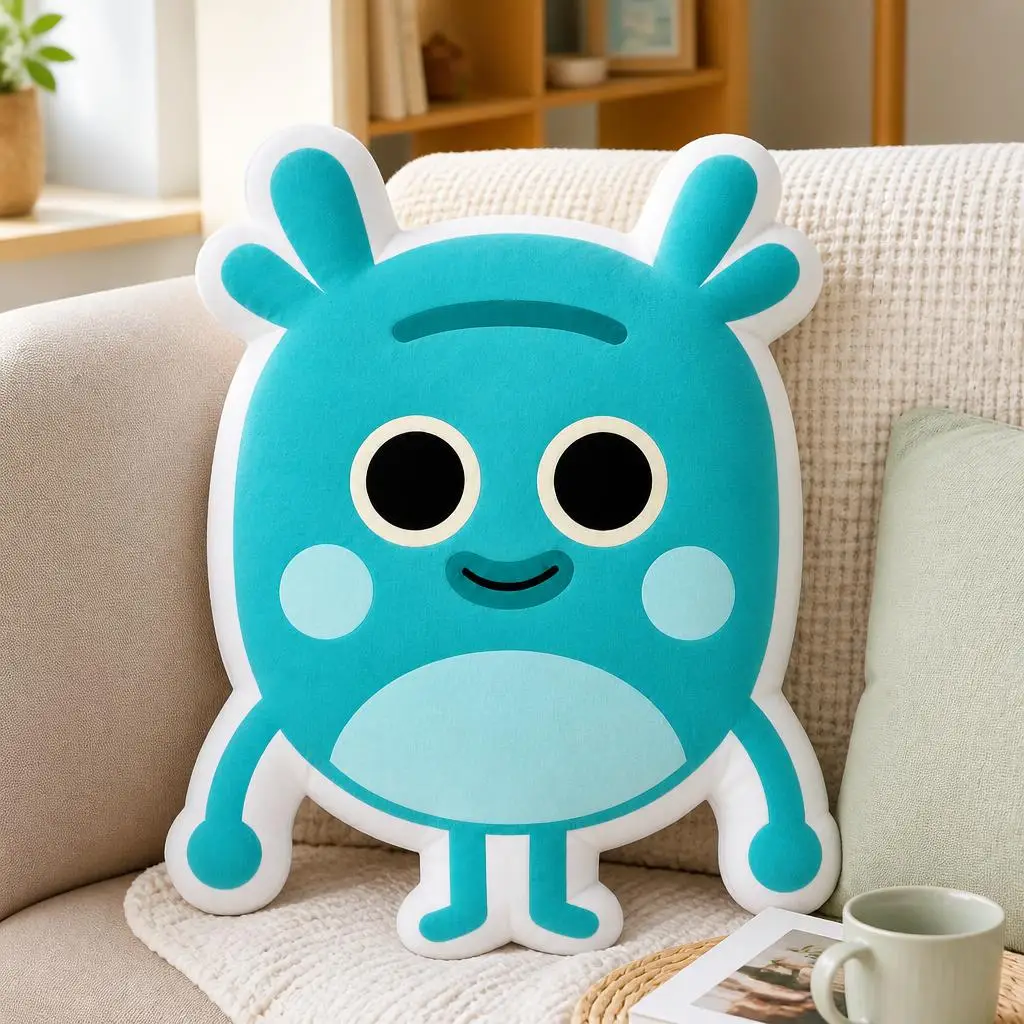 Bumble Nums Number Learning Cute Monster Cartoon Plush Pillow Cushion Irregular Stuffed Throw Pillow Home Decor Gift Sofa Bed