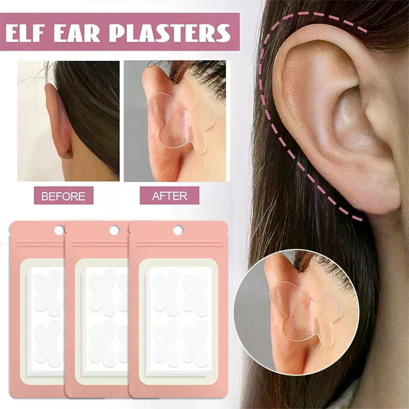 /YOV/Elf Ear Stickers Corrector Correction Patch Silicone Patches Tape Cosmetics Ears Primer Butterfly-Shaped