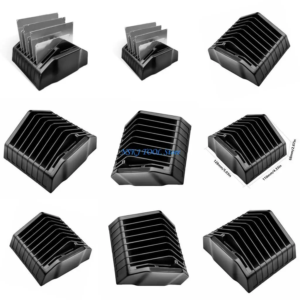 

L8RC пластиковый ящик для хранения трафаретов для припоя, контейнер, влагостойкий припой с несколькими слоями для эффективной