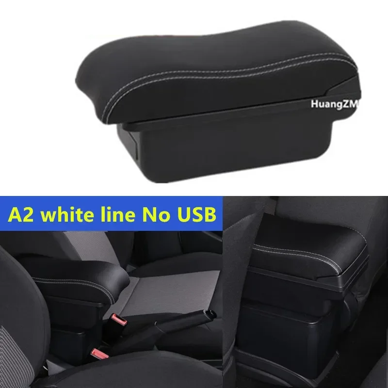 Auto-Armlehnenbox für Volkswagen VW Touran Caddy Zentrale Aufbewahrungsbox USB-Anschluss Innenraum-Spezialzubehör Nachrüstung Auto-Zubehör – Detail 23