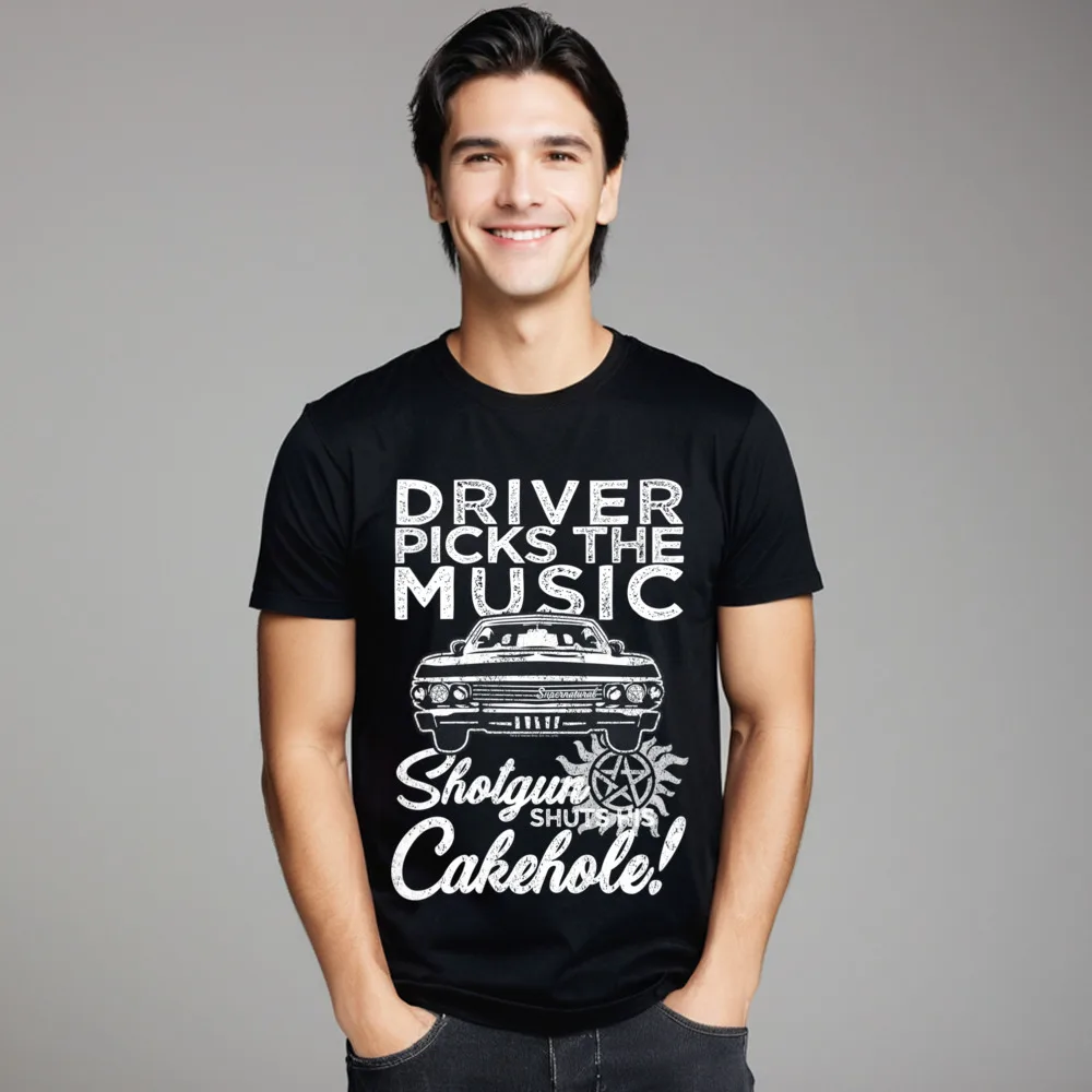 

Womens Supernatura Driver Picks Music Crewneck T Shirt Christmas Summer Tops & Tees Funny Premium Cotton T-shirts Mens