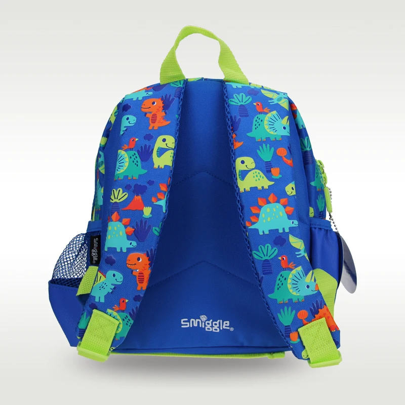 Australia original Smiggle hot-selling schoolbag boy cute blue dinosaur schoolbag kindergarten backpack 11 inches