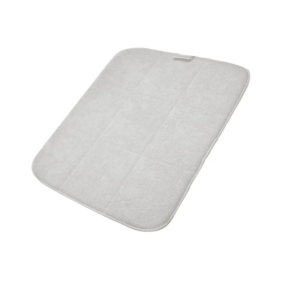 Superfine Fiber Beige Non-Slip Drying Mat Absorbent Fabric Countertop Drain Pad Multipurpose Tableware Dish Draining Pad Coaster