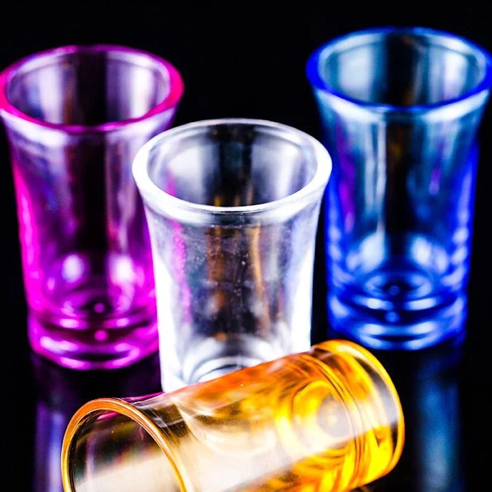 6 قطعة/المجموعة 2025 جديد النار الزجاج البلاستيك الأرواح النار كوب حزب بار نادي الشرب أداة الزفاف كؤوس مشروبات كوكتيل باينت الفودكا الكؤوس #4