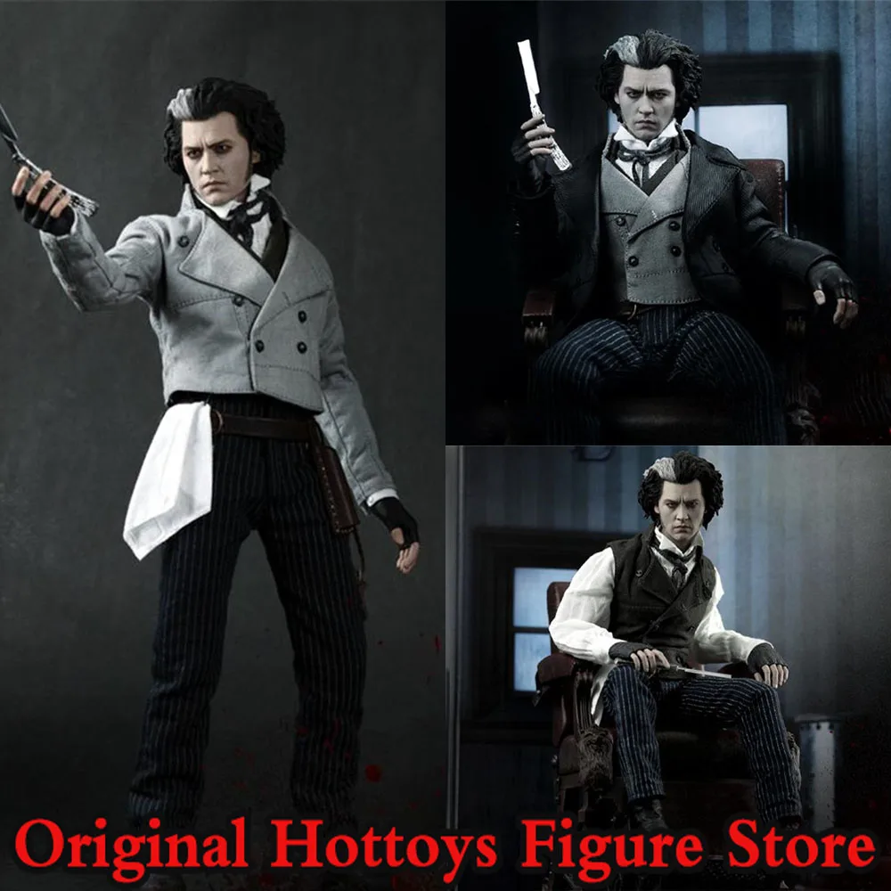 HT HotToys MMS149 1/6 Soldier Johnny Depp Sweeney Todd：The Demon Barber of Fleet Street Full Set 12'' Action Figure Model Toys