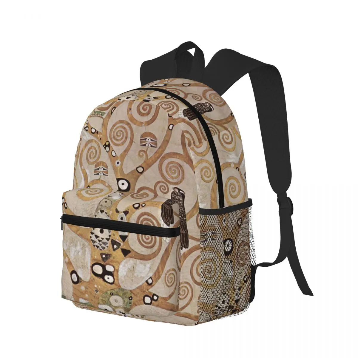 

Tree Of Life Stoclet Frieze Gustav Klimt Student Backpack School Bag Hiking Travel Daypack for Boys Girls Bookbag Shoulder Bags