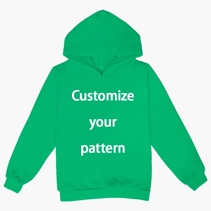 Children\'s Clothing Customize Pattern Logo Hoodies DIY Name Logo Picture Text Hoodies Diy Fashion Casual Baby Girl Boy Clothes