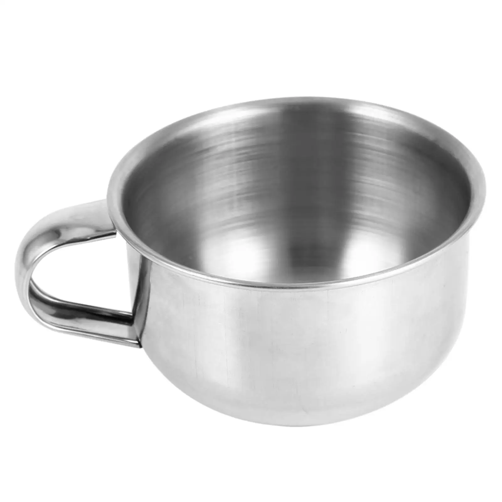 Stainless Steel Shaving Bowl for Men - Metal Soap Mug Cup for Beard Care & Grooming Kit