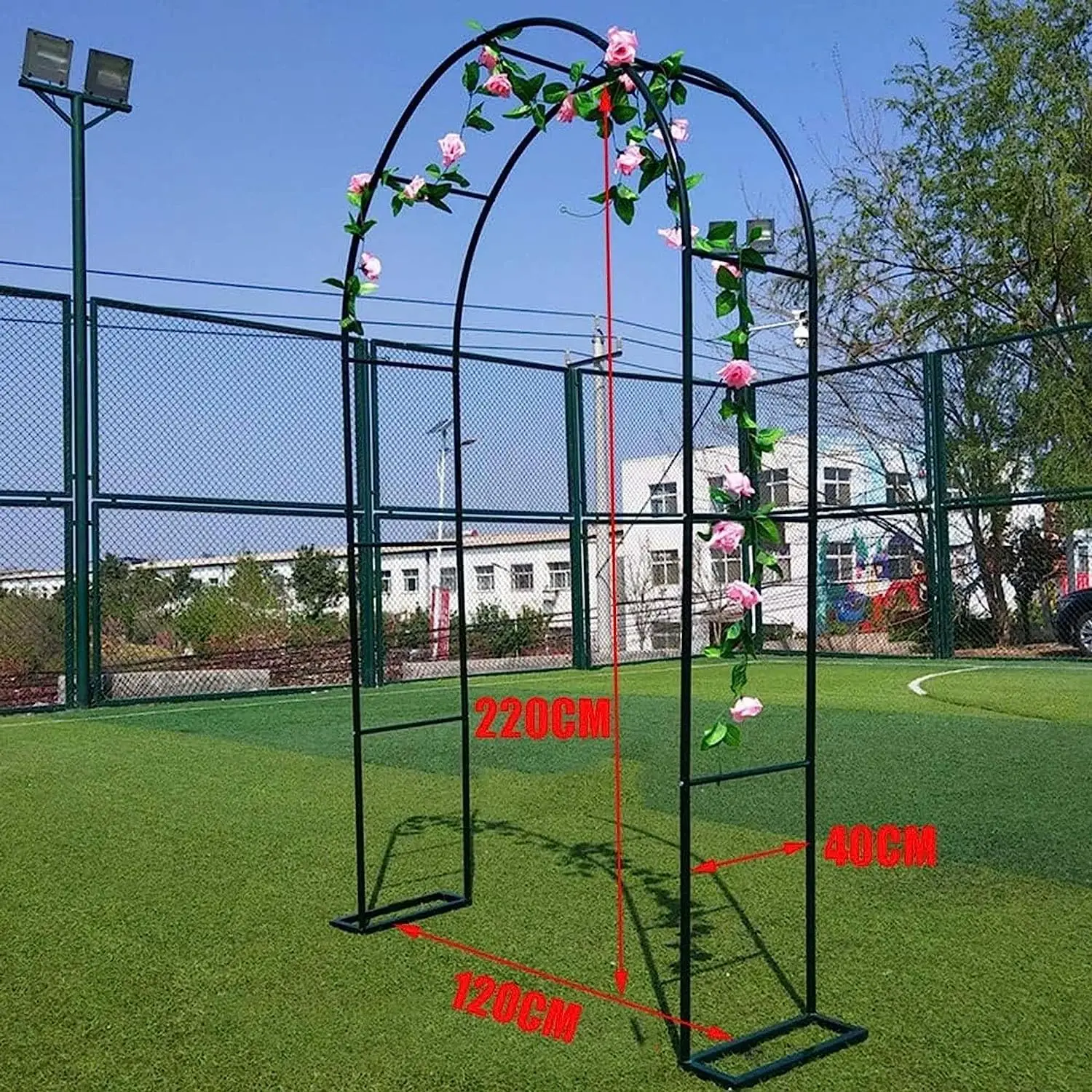 Heavy Duty Metal Garden Arch Trellis Wide Weather-Resistant Rose Arches Wedding Archway Frame,Garden Entrances Decoration Arch