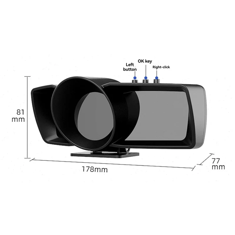 A600 سيارة HUD متعددة الوظائف رئيس يصل عرض Obd + GPS الذكية عداد السرعة نظام إنذار مقياس السيارة