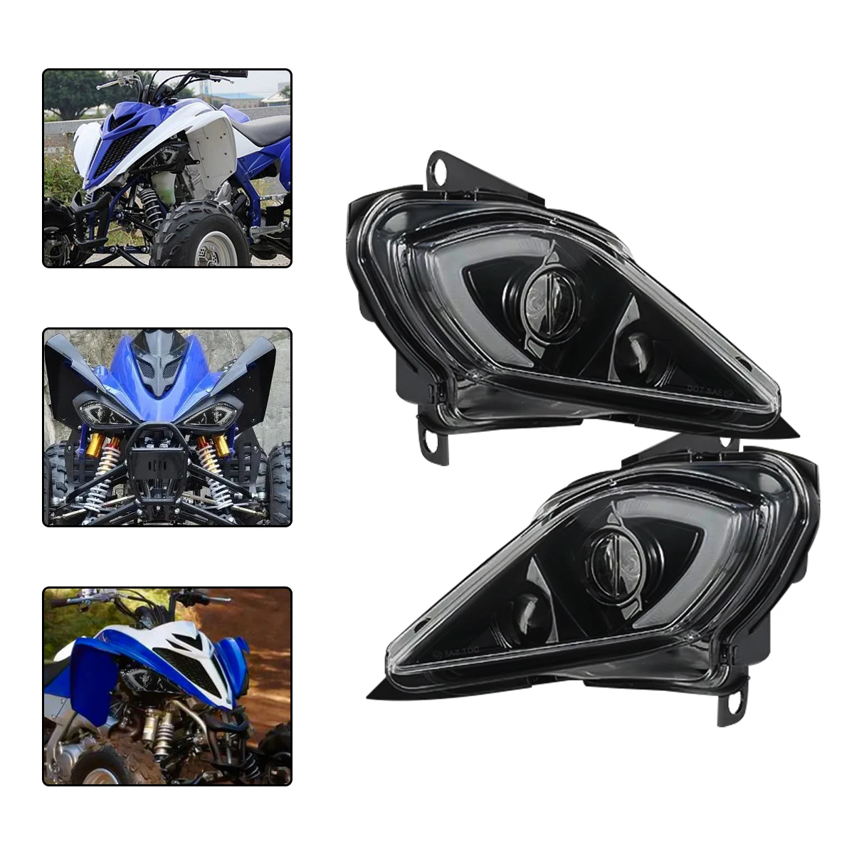 ATV H4 LED Koplamp voor Yamaha Raptor 700R 250 350 Koplamp YFZ450R Wolverine 450 2006-2023 DRL Voorlamp richtingaanwijzer