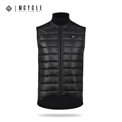 Mcycle Men's Fleece Warm Winterize Self Heating Vest Bicycle Lightweight Padded Vest Windbreak Cycling Gilet Down Vest