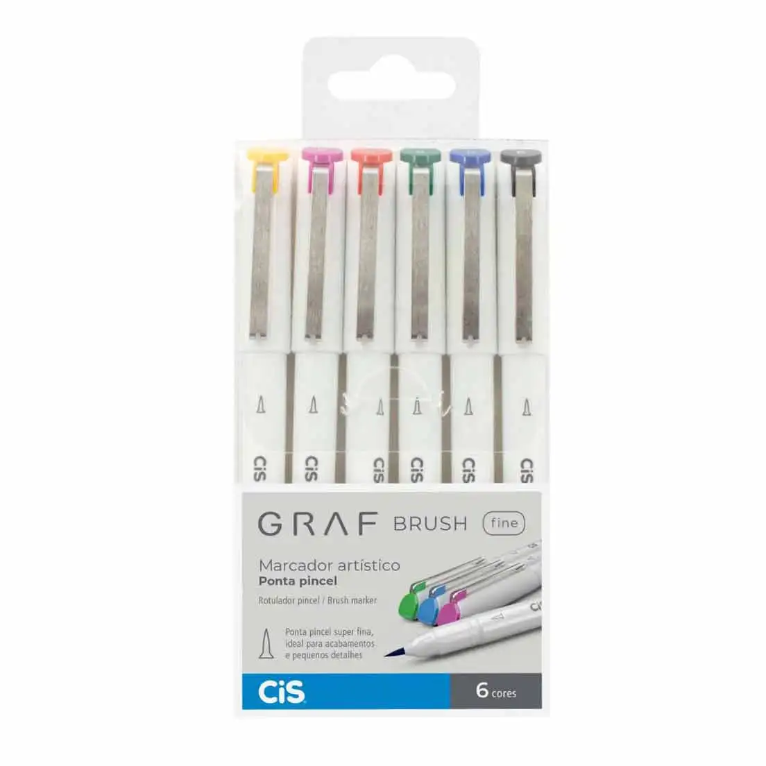 Brush Pen GRAF Brush Fine 6 Colors Cis