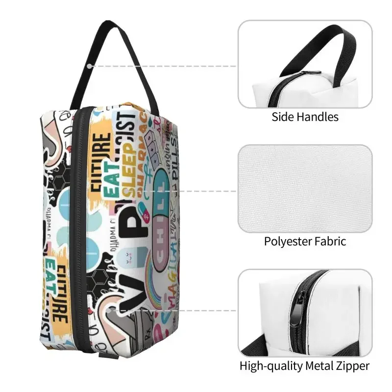 Print Portable Travel Toiletry Bag Skincare and Bathing Storage Bag Waterproof Makeup Bag Large Capacity Cosmetic Bag