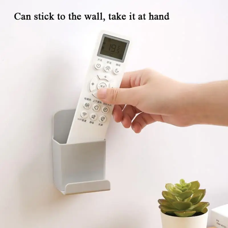 رف تخزين منظم الغرفة رف جدار مفتاح أشتات لا اللكم متعدد الوظائف كلاسيكي موضة بسيطة منظم حامل جهاز التحكم عن بعد