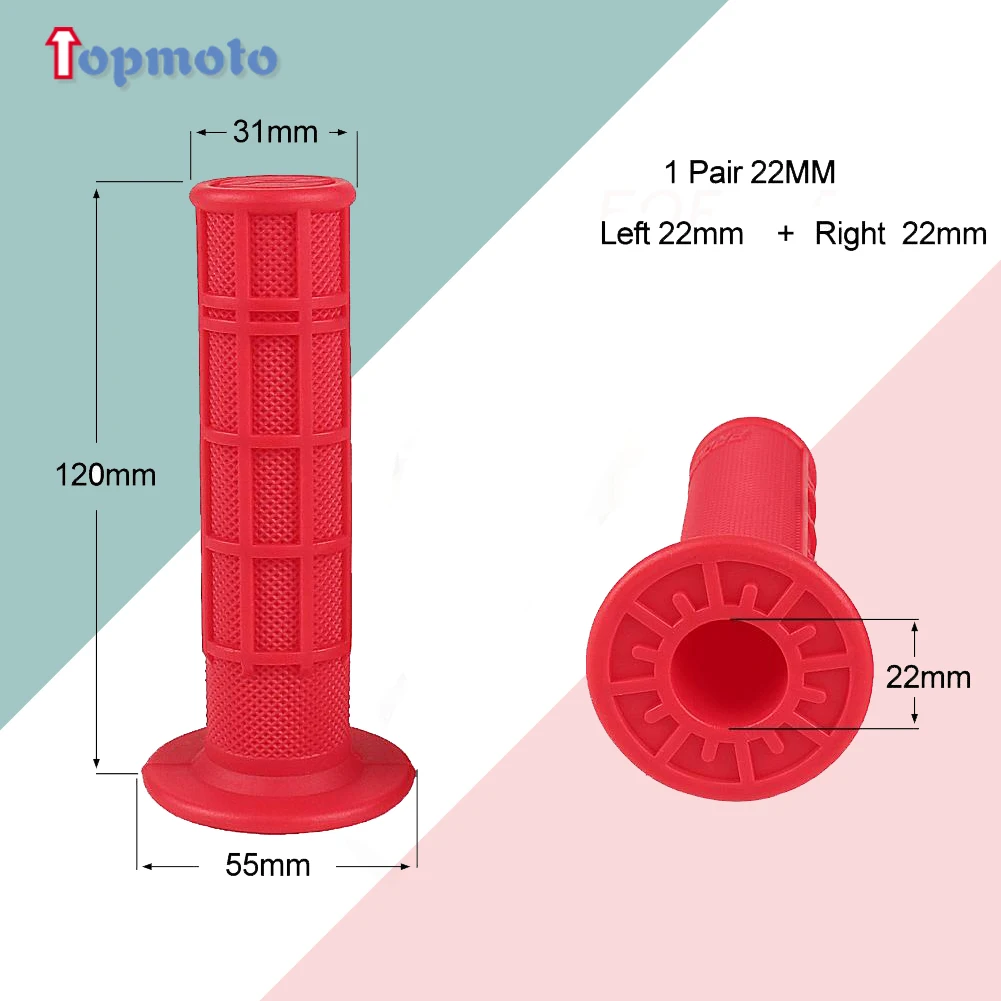 22MM Hand Bar Grips สำหรับจีน50 70 90 110 125 150 200 250cc Thumb คันเร่งเด็กเยาวชน4 wheeler Quad ATV รถจักรยานยนต์