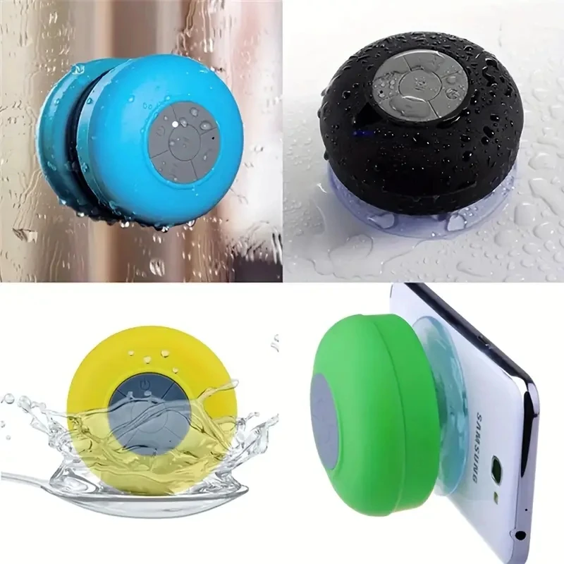 Bathroom Waterproof Wireless Bluetooth Speaker Large Suction Cup Mini Portable Speaker Outdoor Sports Stereo Speaker