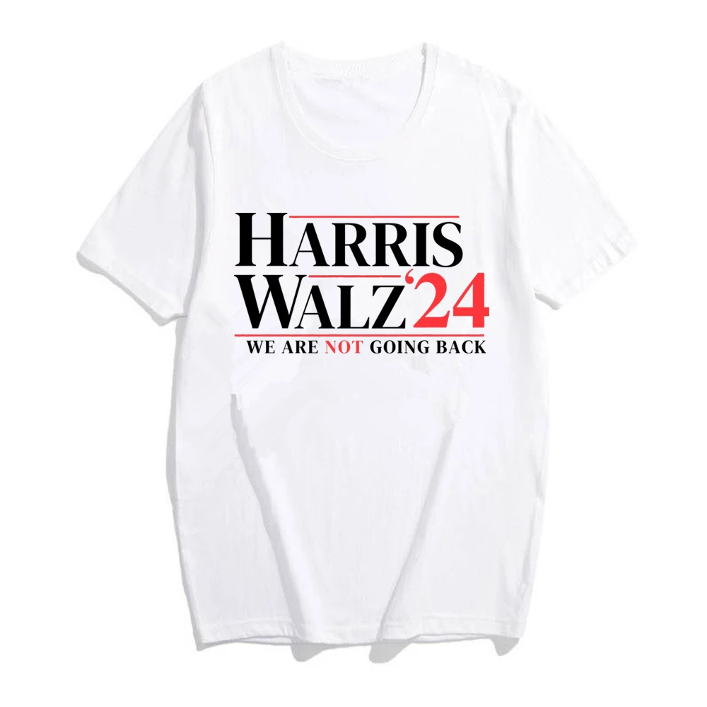 Harris Walz 2024 Shirt Kamala Tim Walz T-shirt Vote Blue US Election Tee Womens Power Voting Shirts Retro Kamala Harris 2024 Top